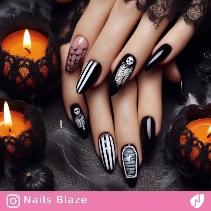 Dead Body in Coffin Nails | Halloween - NB663