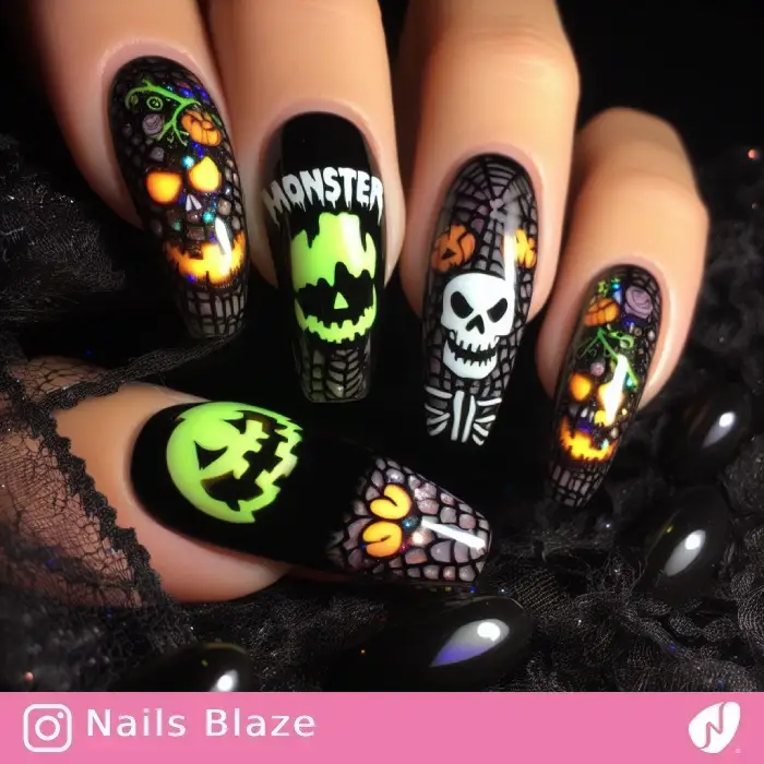Monster Nails | Halloween - NB666