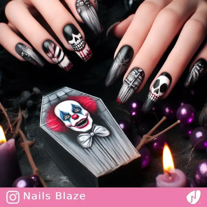 Skeleton Nails | Halloween - NB674