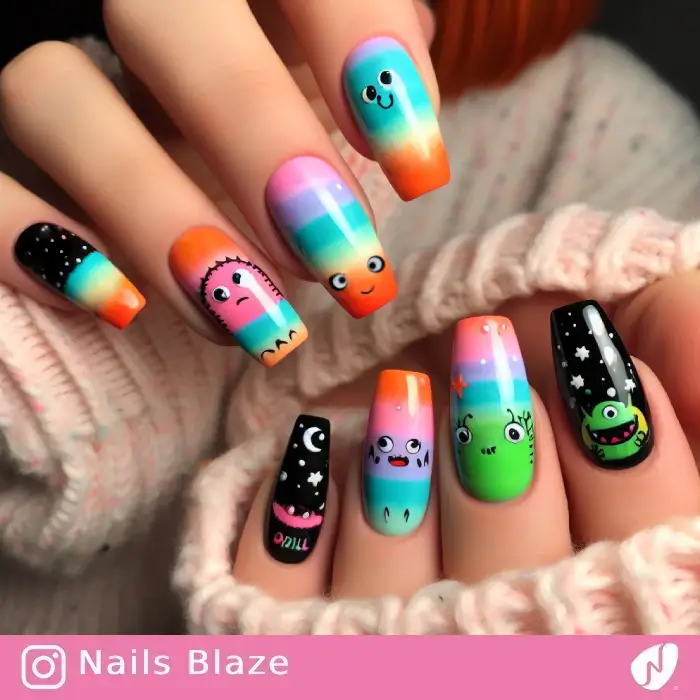 Monster Nails | Halloween - NB689