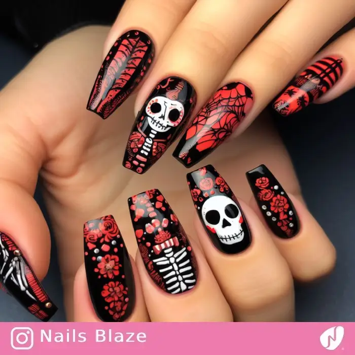 Skeleton Nails | Halloween - NB691