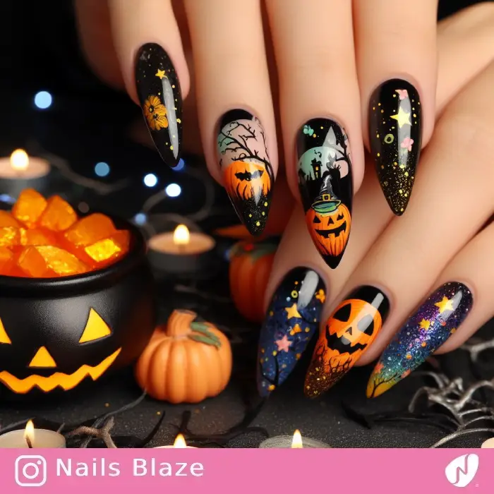 Pumpkin Nails | Halloween - NB693