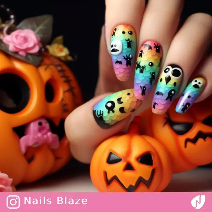 Kids Nail Designs | Halloween - NB695