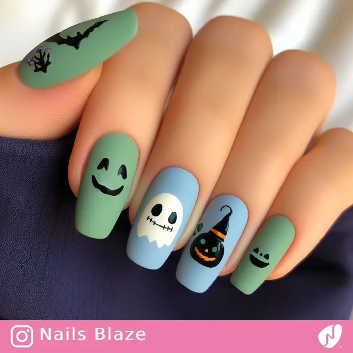 Kids Nail Designs | Halloween - NB698