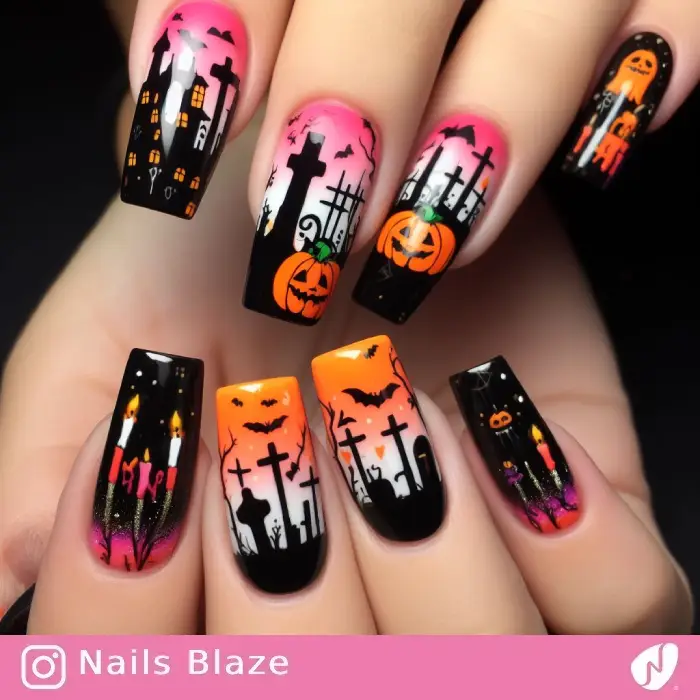 Cemetery Nails | Halloween - NB700