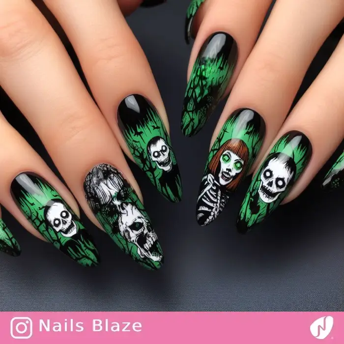Zombie Nails | Halloween - NB701