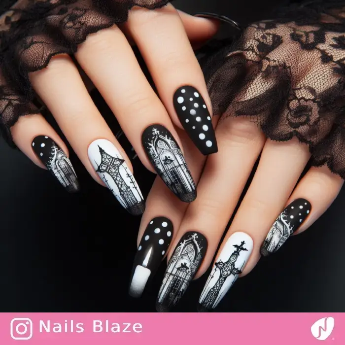 Cross Nails | Halloween - NB702