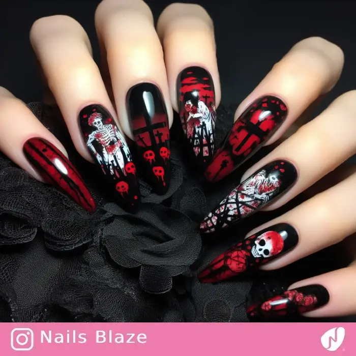 Walking Dead Nails | Halloween - NB705