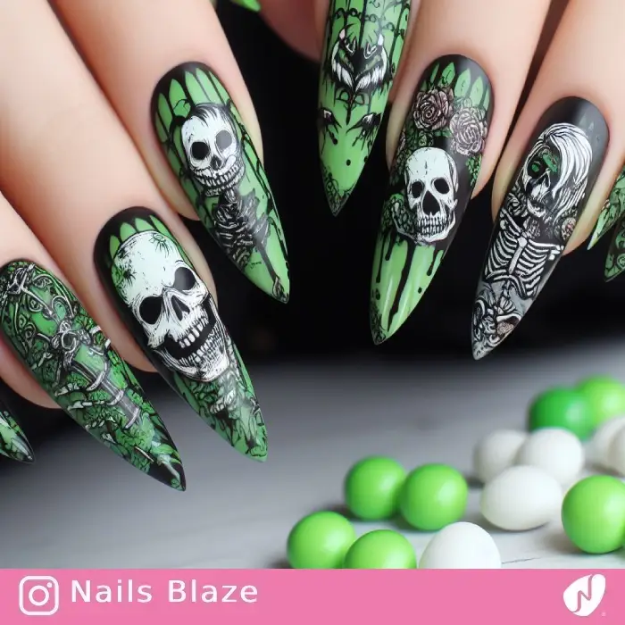 Zombie Nails | Halloween - NB719