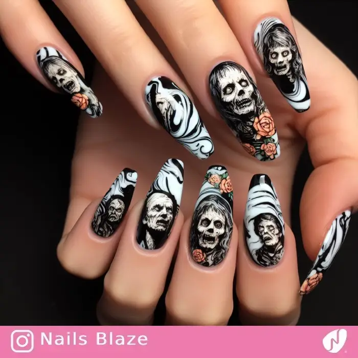 Zombie Nails | Halloween - NB722