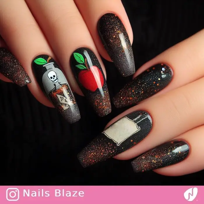 Poison Apple Nails | Halloween - NB725