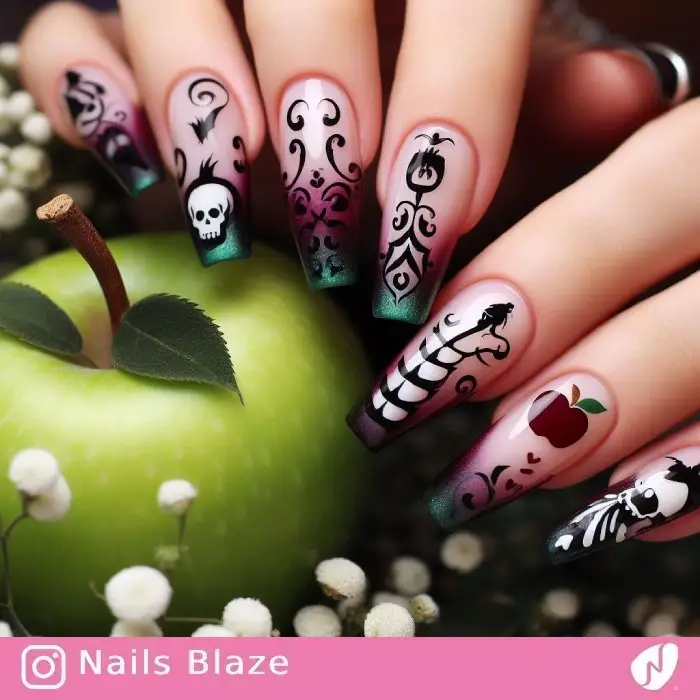 Poison Apple Nails | Halloween - NB728