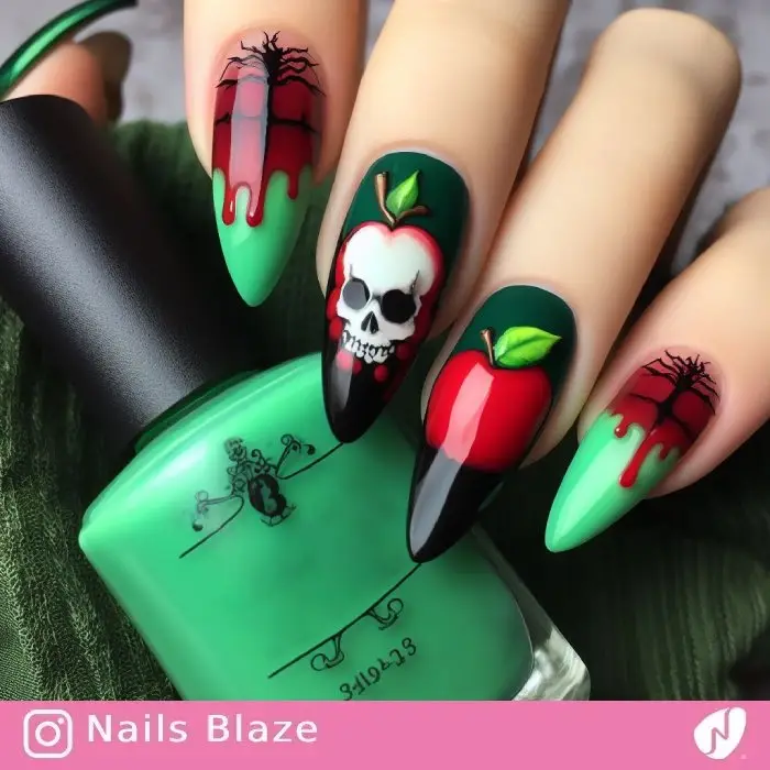 Poison Apple Nails | Halloween - NB731