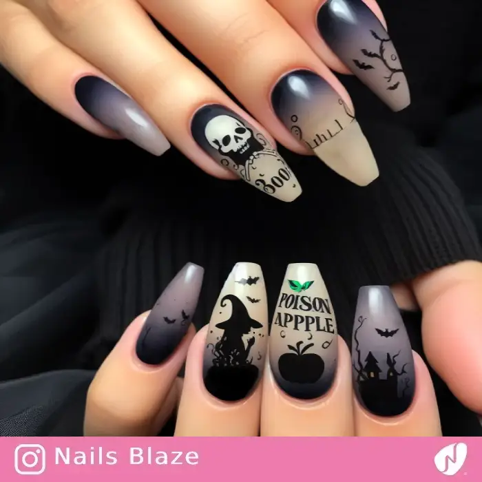 Poison Apple Nails | Halloween - NB740