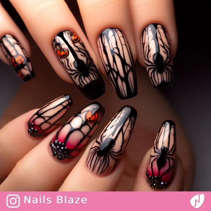 Spider Nails | Halloween - NB795