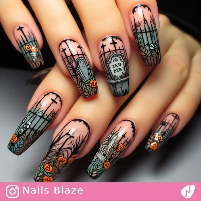 Graveyard Nails | Halloween - NB877