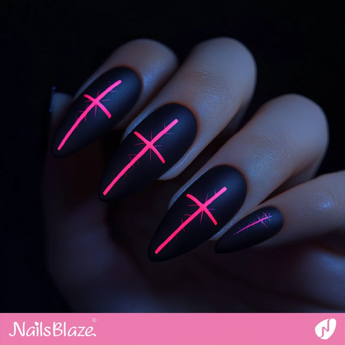 Glow in the Dark Cross Nails | Cross Nails - NB6036