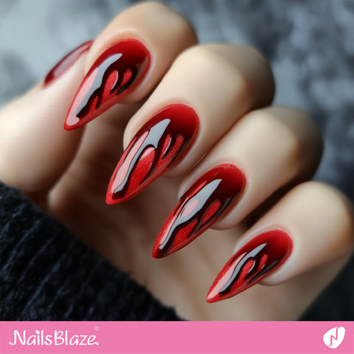 Blood Drips for Vampire Nails | Halloween Vampire Nails - NB5994