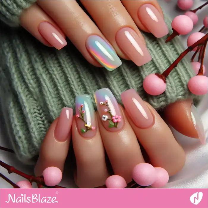 Blossoms on Jelly Nails | Jelly Nails - NB3987
