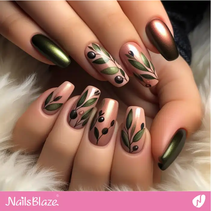 Fresh Green Watercolor Nail Ideas