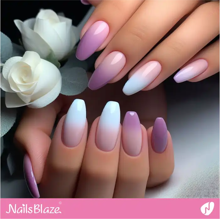 Ombre Lilac Nails | Spring Nails - NB3876