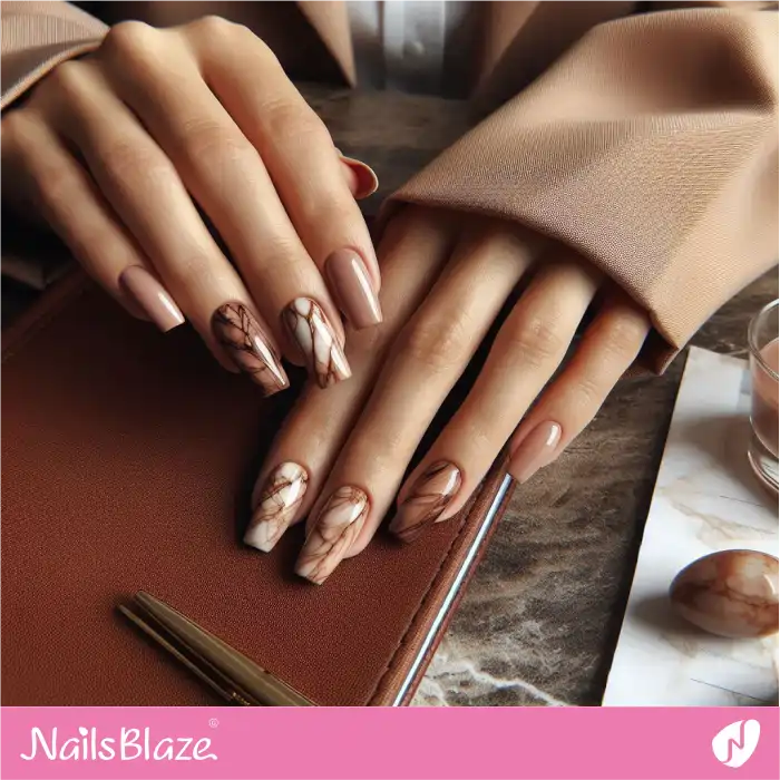 Marble Nails for Work | Marble Nails - NB4647