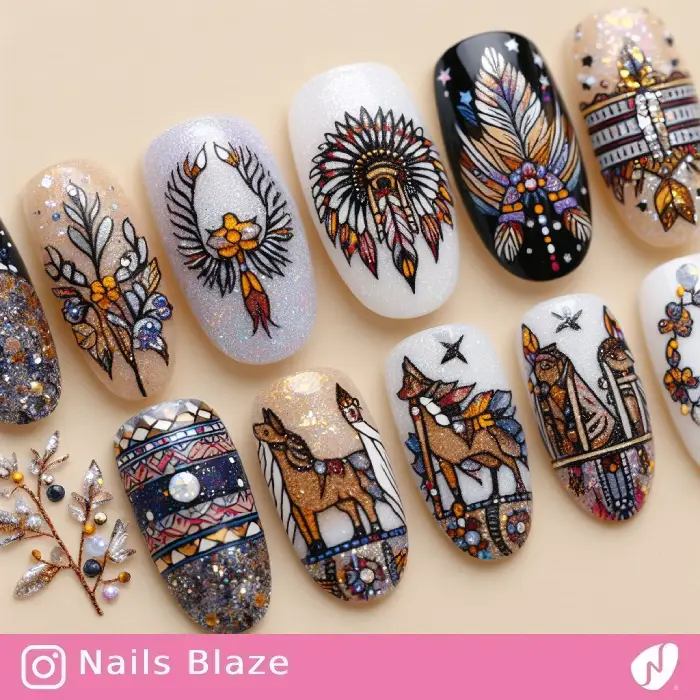 Ojibwe Nails | Tribal - NB857