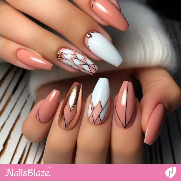 Autumn 2025 Geometry Nails