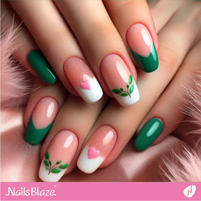 Maroon Leaf Nail Art Inspiration
