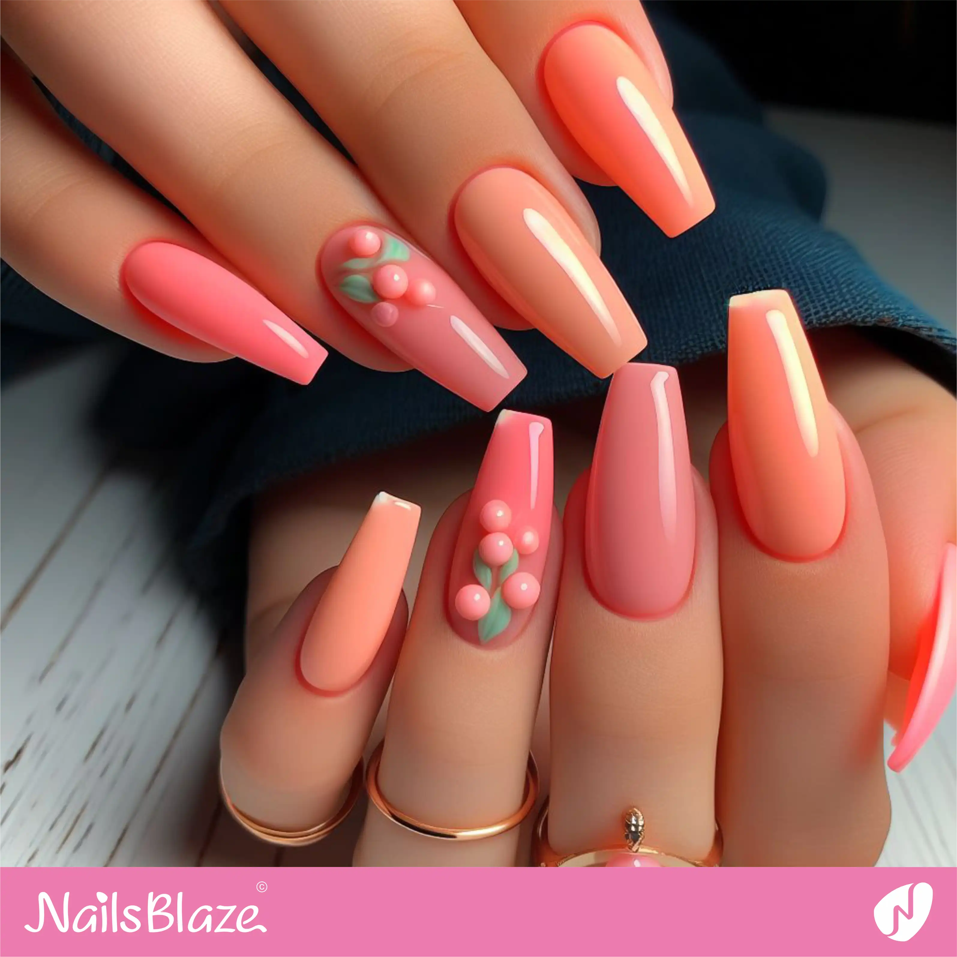 Peach Fuzz Pastel Nails| Color of the Year 2024 - NB-D-156