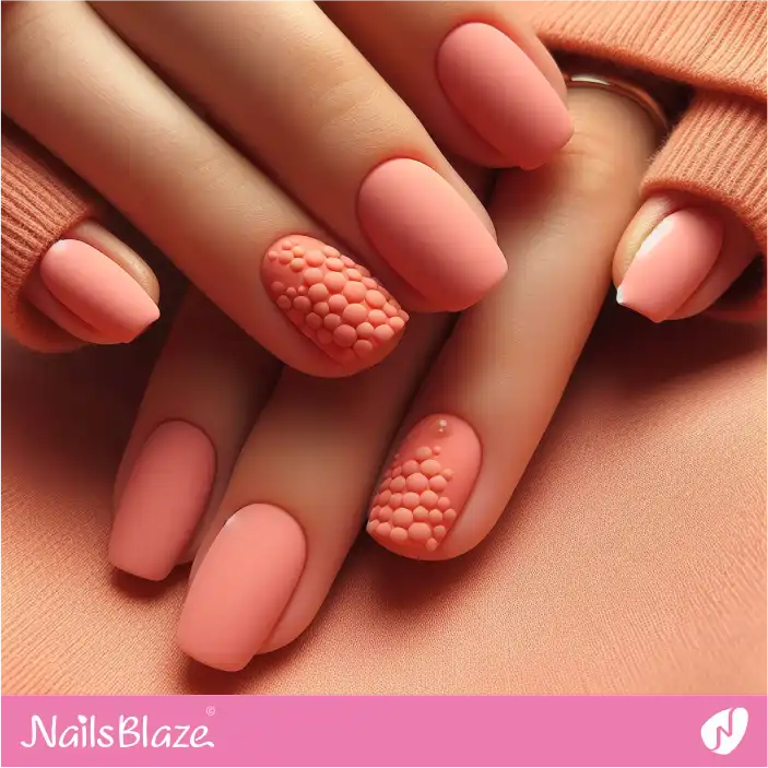 Matte Peach Fuzz Nails| Color of the Year 2024 - NB-D-178