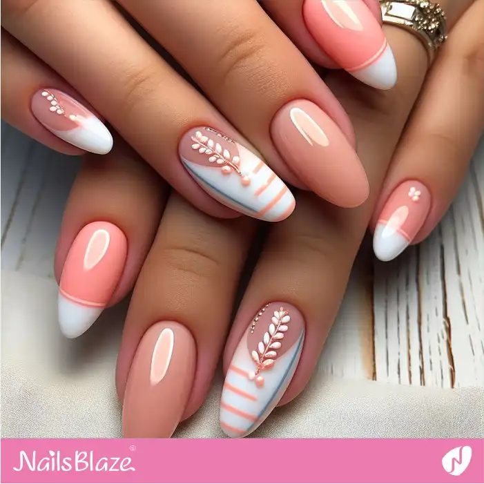 Fresh Nail Inspo 2025: Geometric Stripes