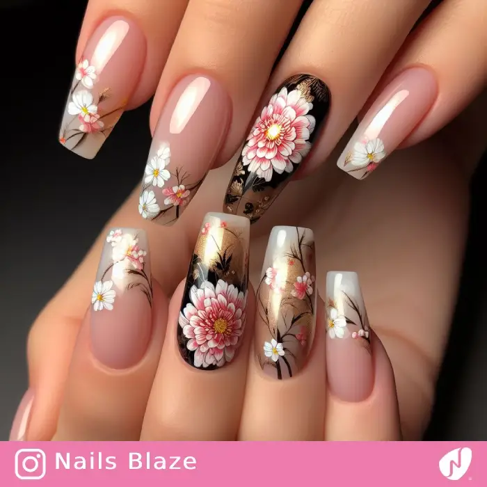 Chrysanthemum Nails | Cultural - NB978