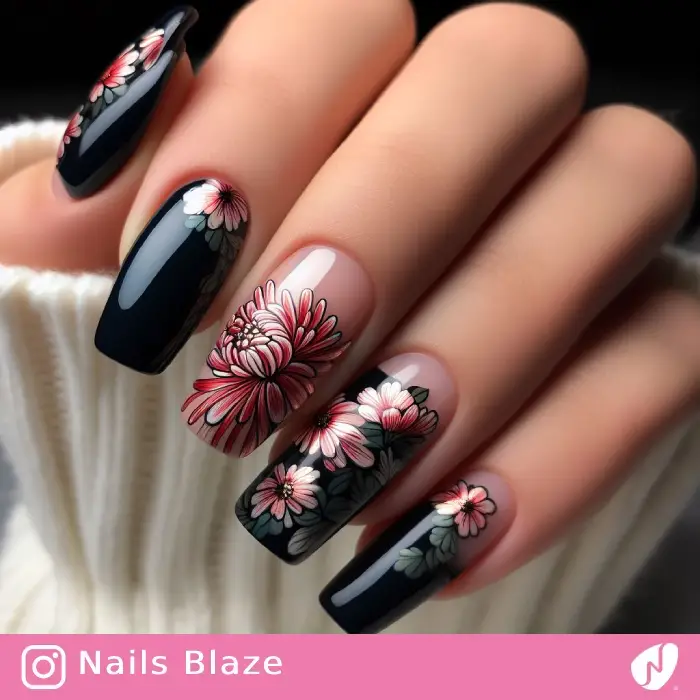 Chrysanthemum Nails | Cultural - NB979