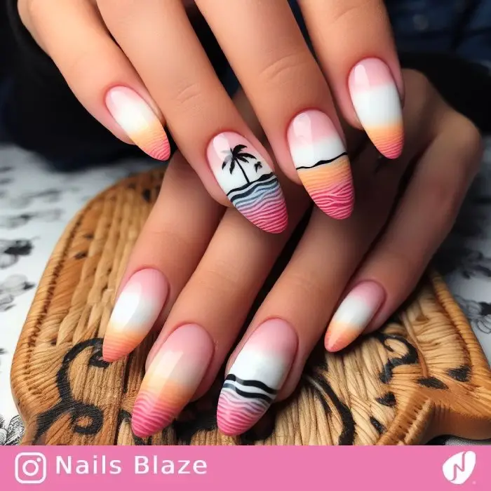 Surfing Nail Design | Sport | Travel and Tourism - NB958