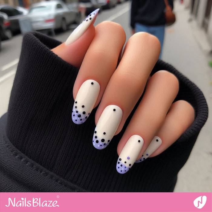 Minimal Polka Dot Nails Design | Dot Nails - NB4986