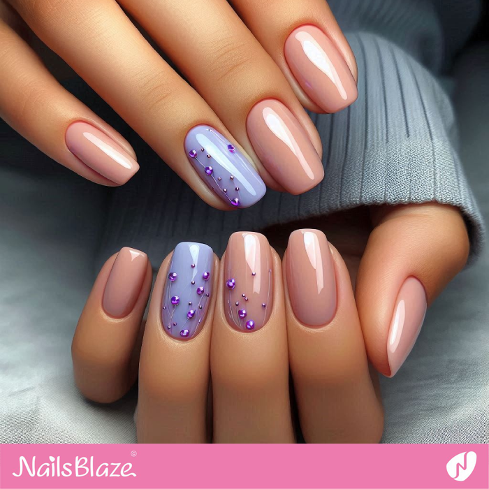 Glossy Nails with 3D Polka Dots | Dot Nails - NB4990