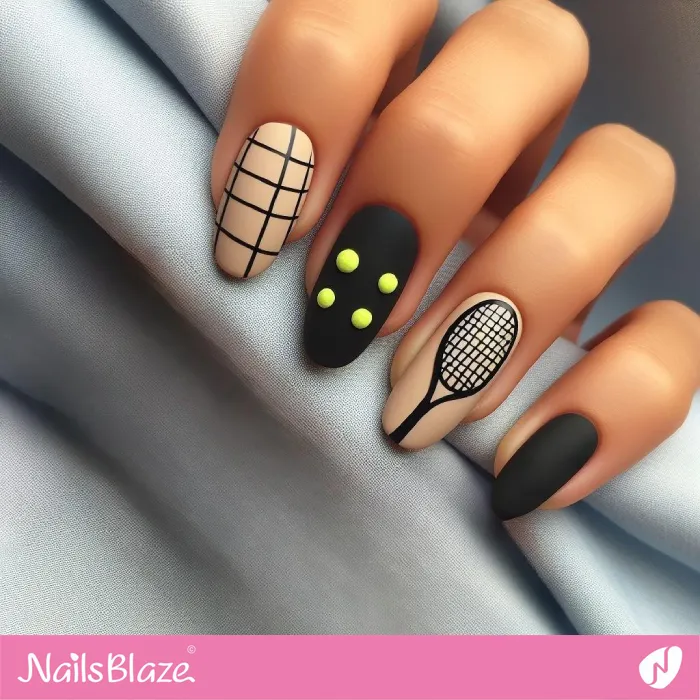 Tennis Sport Nails Design | Sports Nails - NB3308