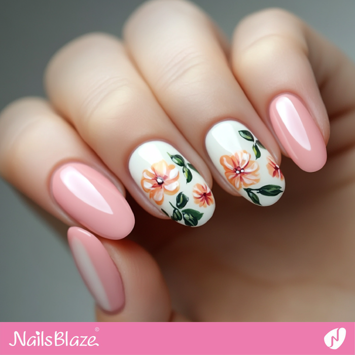 Flower Accents for Spring Nails | Spring Flower Nails- NB7931