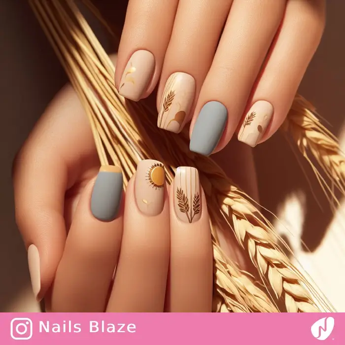 Wheat Nails| Thanksgiving | Holiday- NB1033