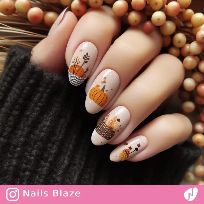 Harvest Season Nails | Thanksgiving | Holiday- NB1061