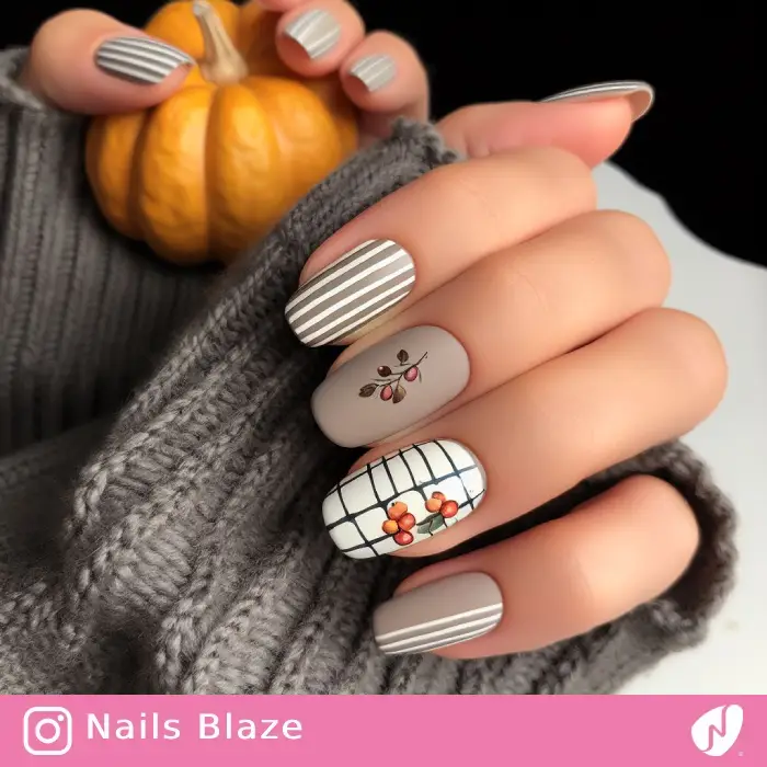 Cranberry Nails | Thanksgiving | Holiday- NB1062