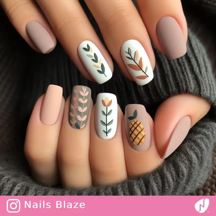 Harvest Season Nails | Thanksgiving | Holiday- NB1070