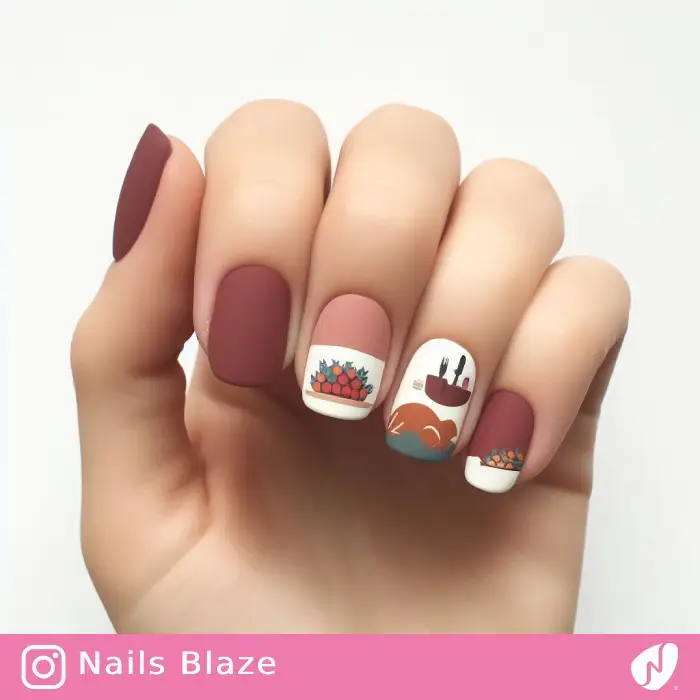 Dinner Table Nails | Thanksgiving | Holiday- NB1080