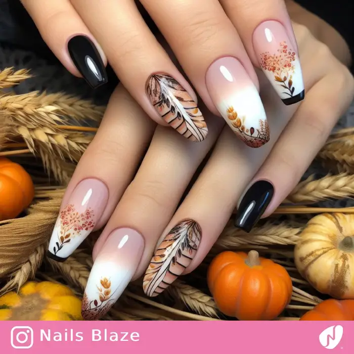 Wheat Nails | Thanksgiving | Holiday- NB1084