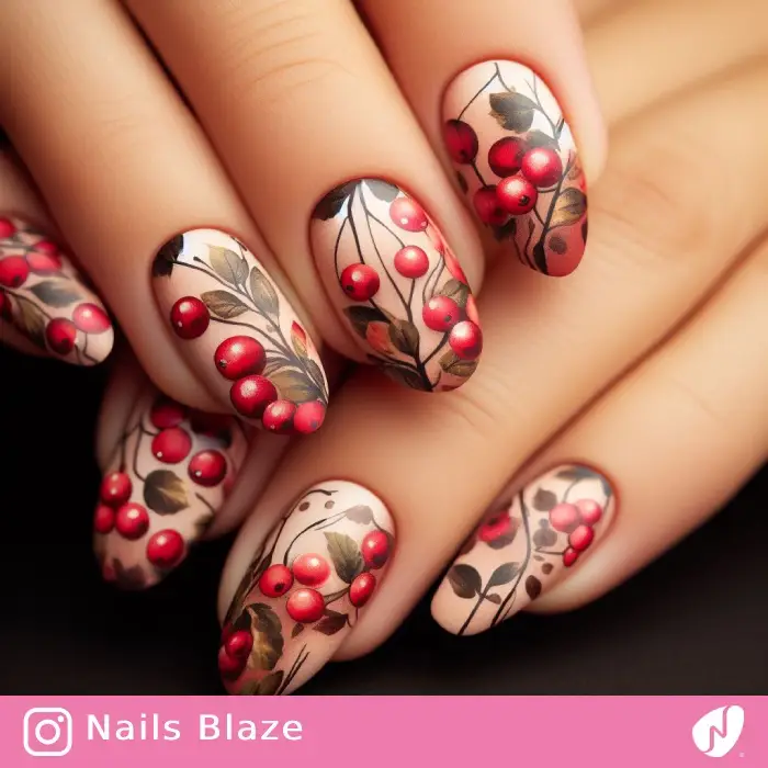 Cranberry Nails | Thanksgiving | Holiday- NB1103