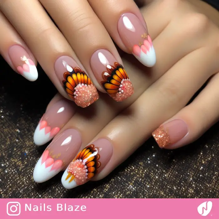 Turkey Nail Design| Thanksgiving | Holiday- NB1104