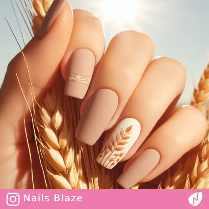 Wheat Nail Design | Thanksgiving | Holiday- NB1107