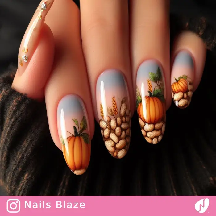 Harvest Season Nails | Thanksgiving | Holiday- NB1123