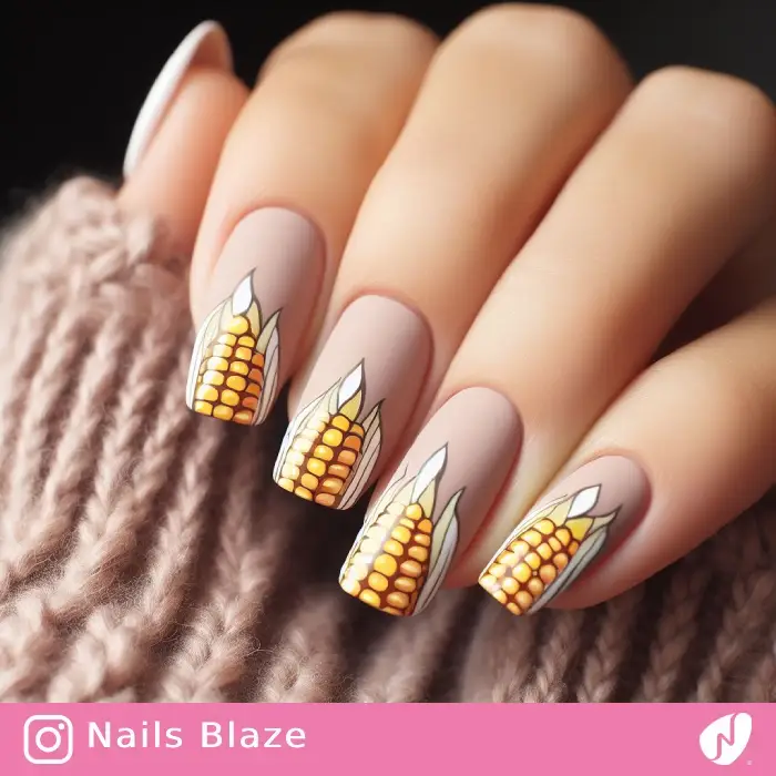 Corn on the Cob Nails | Thanksgiving | Holiday- NB1135